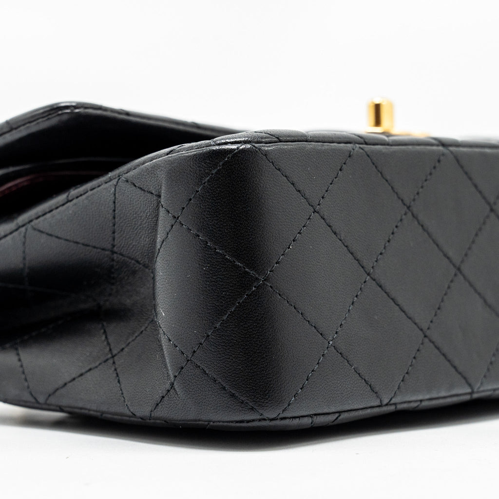 chanel-small-classic-double-flap-bag-lambskin-black-ghw-copy