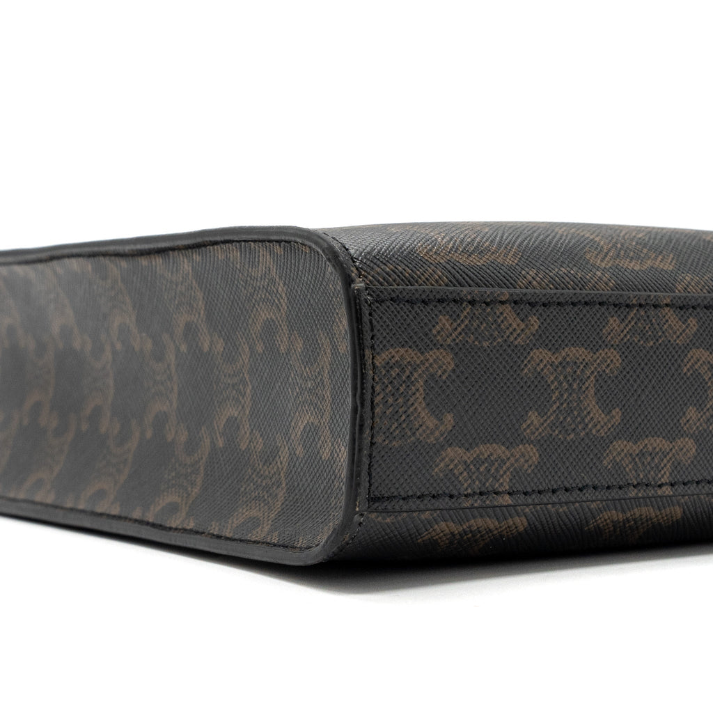 celine-mini-vertical-cabas-triomphe-canvas-brown-ghw-1