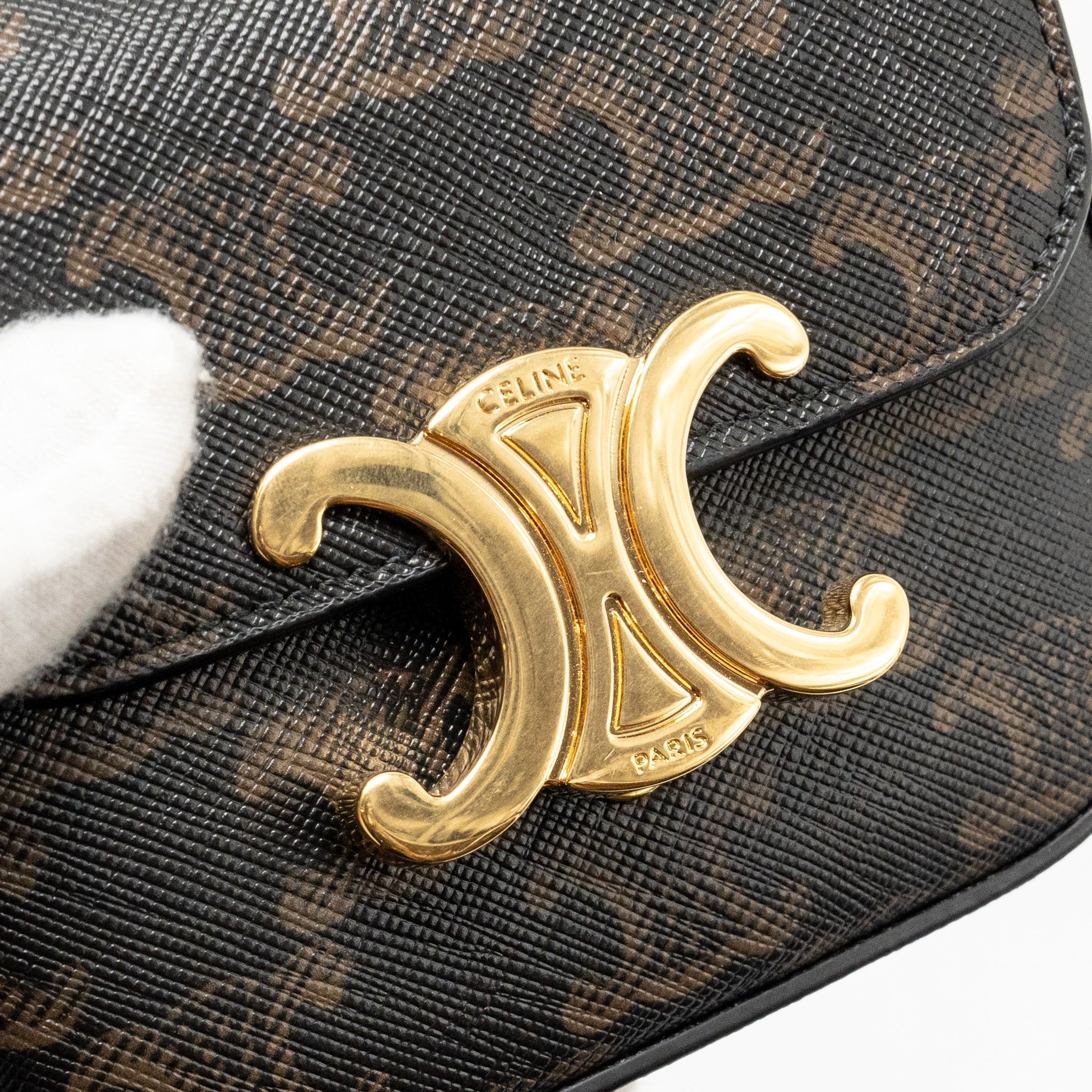 celine-mini-claud-bag-triomphe-canvas-calfskin-tan-ghw