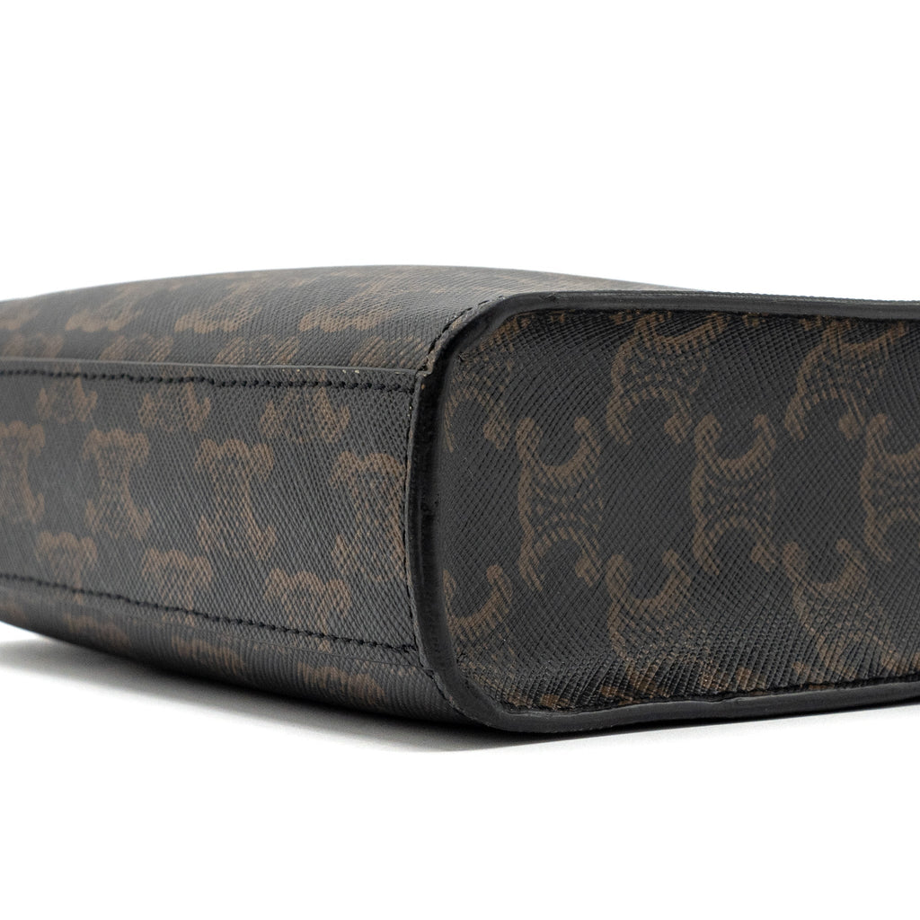 celine-mini-vertical-cabas-triomphe-canvas-brown-ghw-1