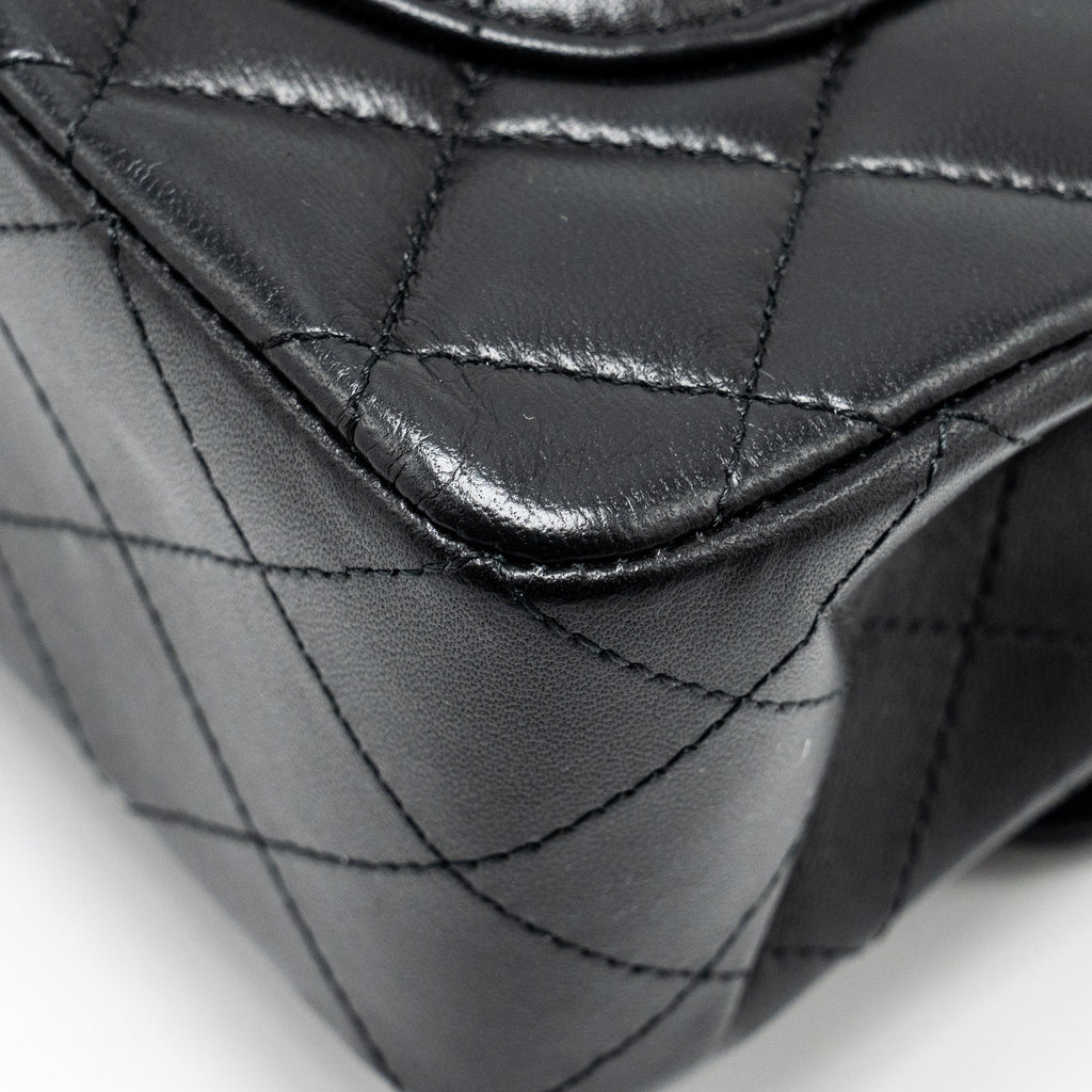 chanel-small-classic-double-flap-bag-lambskin-black-ghw-copy