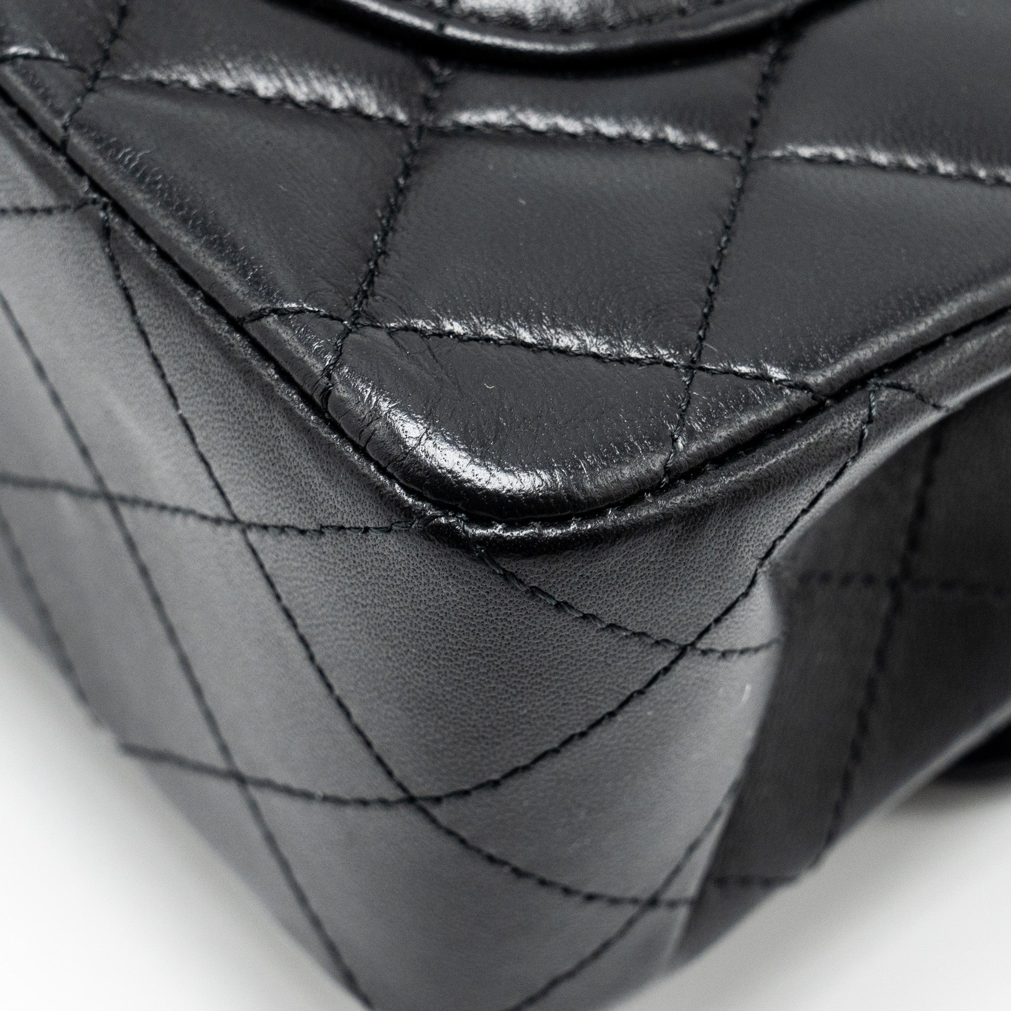 chanel-small-classic-double-flap-bag-lambskin-black-ghw-copy