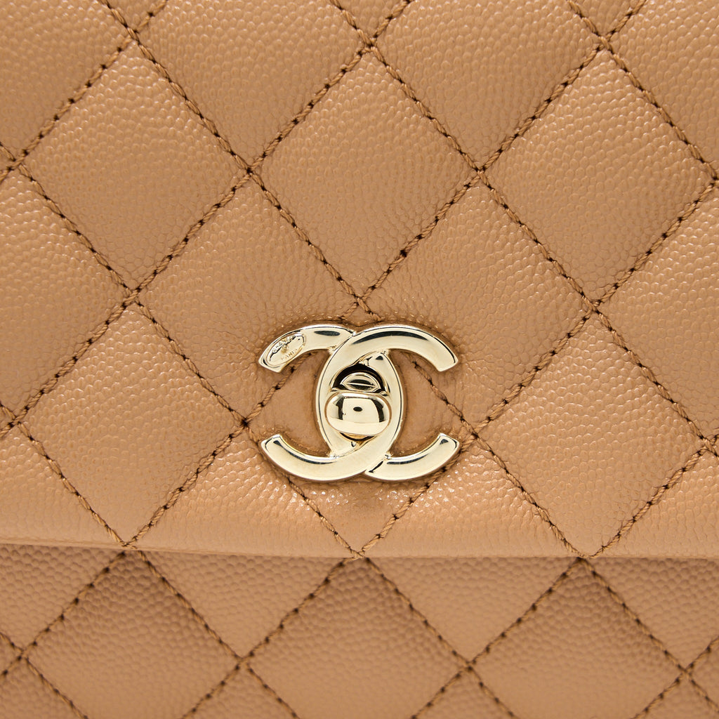 chanel-small-coco-handle-caviar-brown-ghw