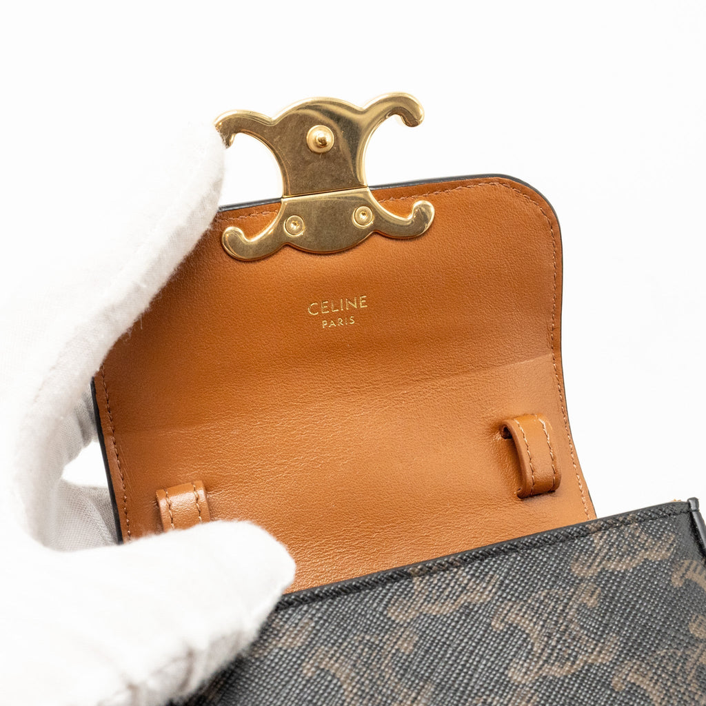 celine-mini-claud-bag-triomphe-canvas-calfskin-tan-ghw