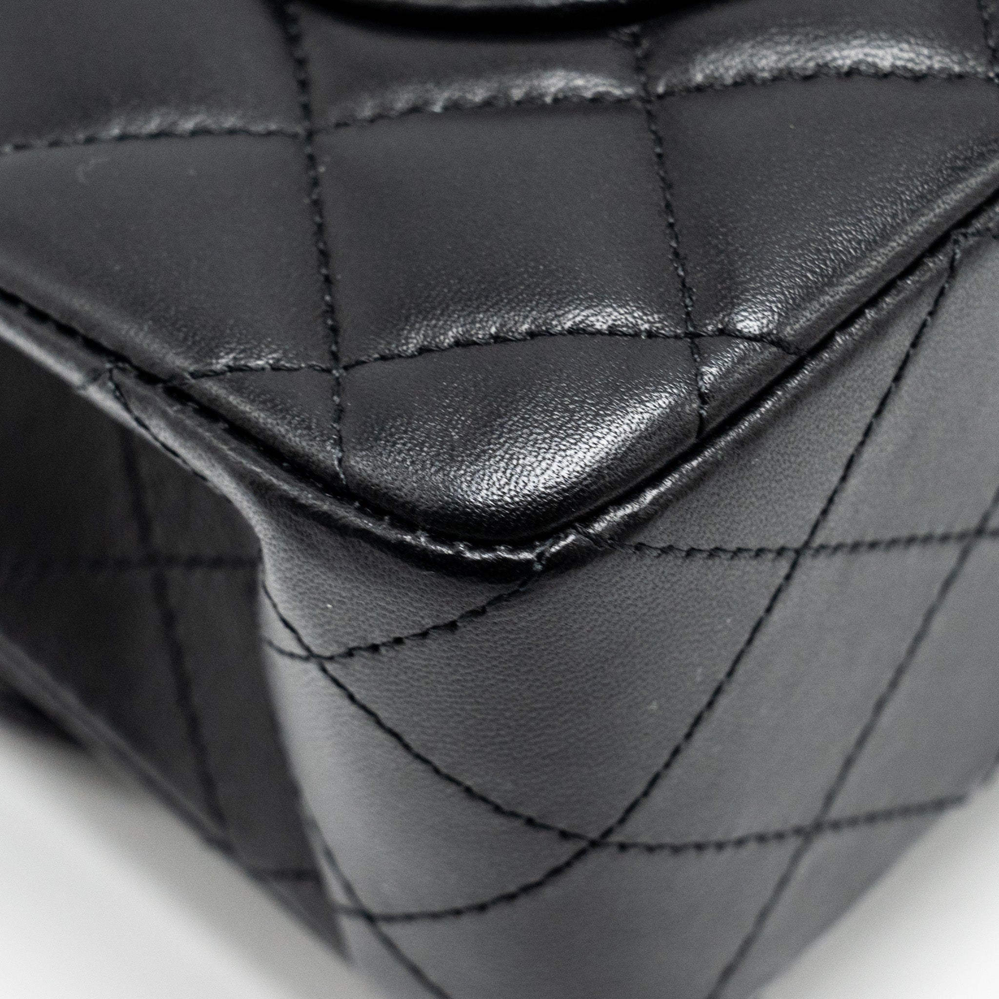 chanel-small-classic-double-flap-bag-lambskin-black-ghw-copy