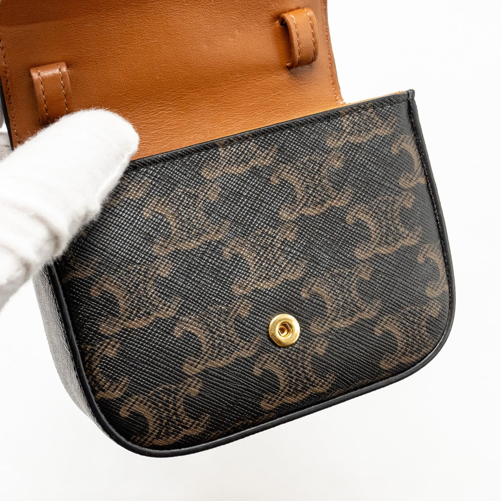 celine-mini-claud-bag-triomphe-canvas-calfskin-tan-ghw