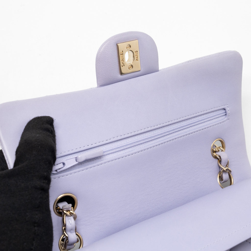 chanel-small-classic-double-flap-bag-lambskin-light-purple-lghwmicrochip