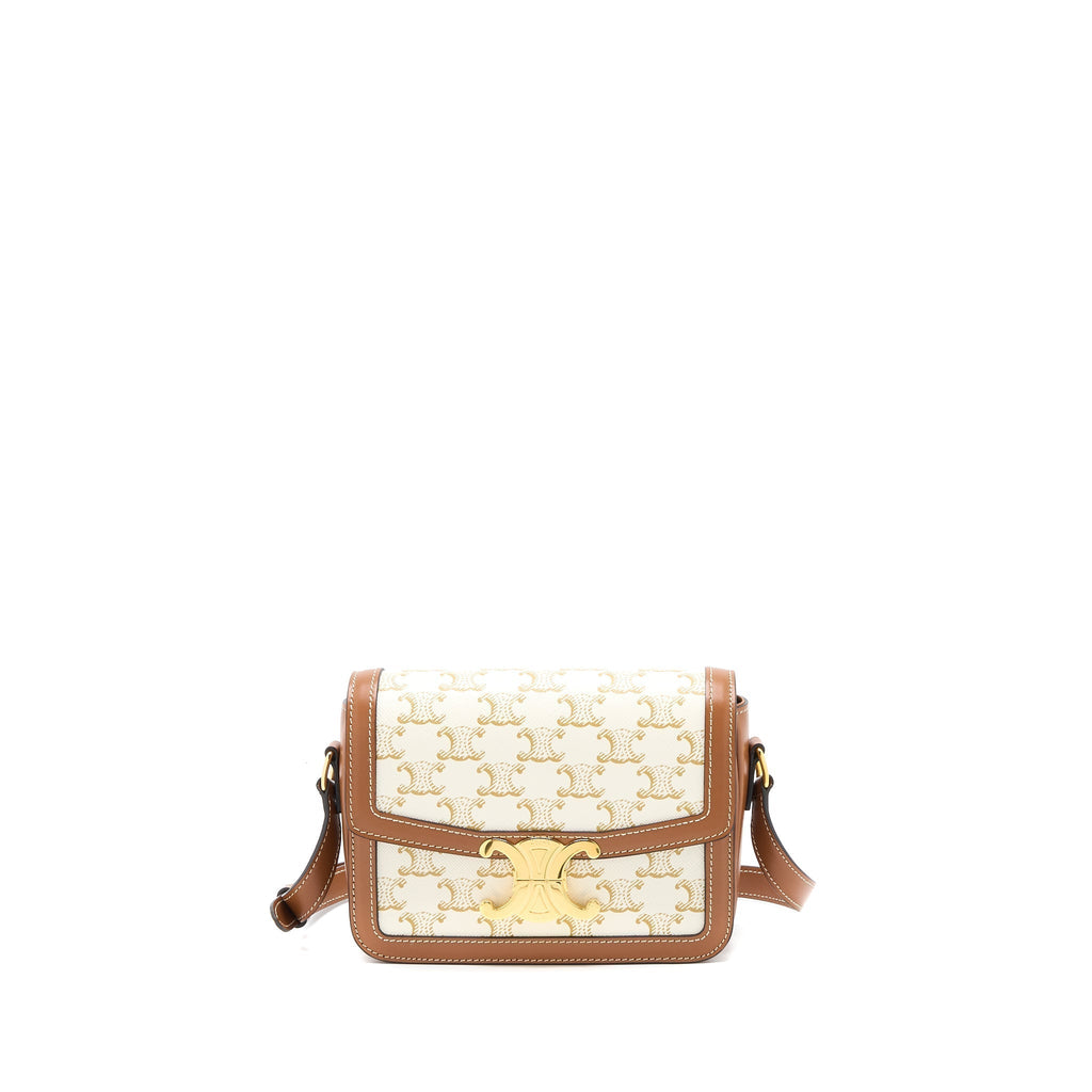 celine-teen-triomphe-bag-triomphe-canvas-calfskin-white-ghw