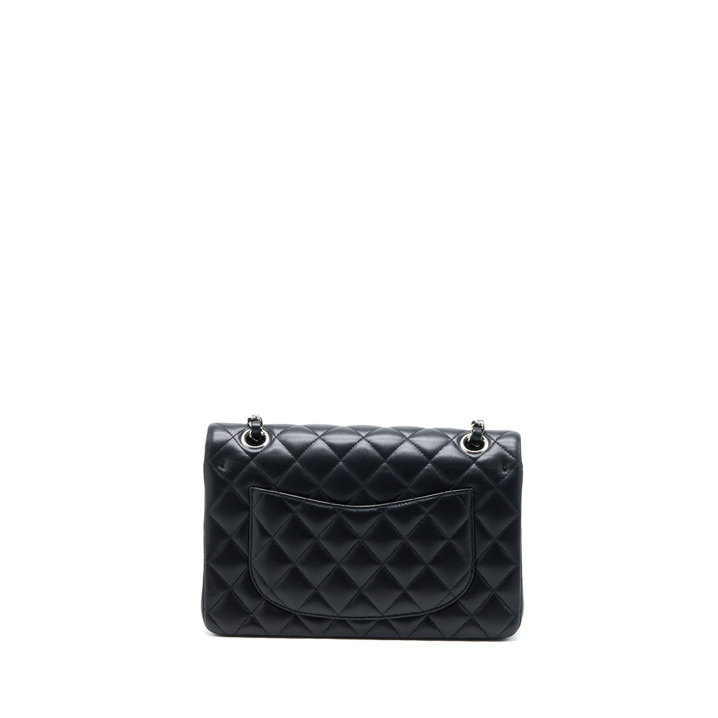 chanel-small-classic-double-flap-bag-lambskin-black-shw-1