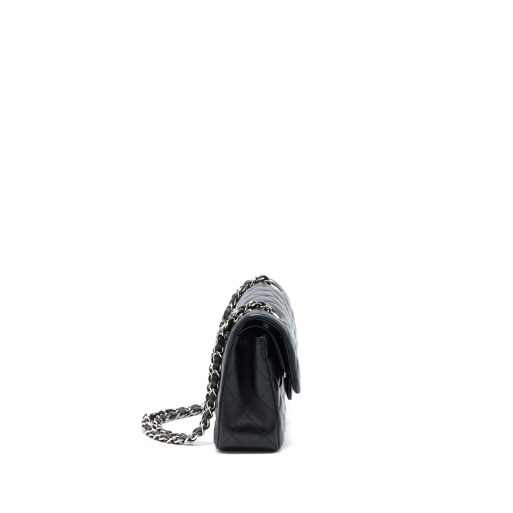 chanel-small-classic-double-flap-bag-lambskin-black-shw-1