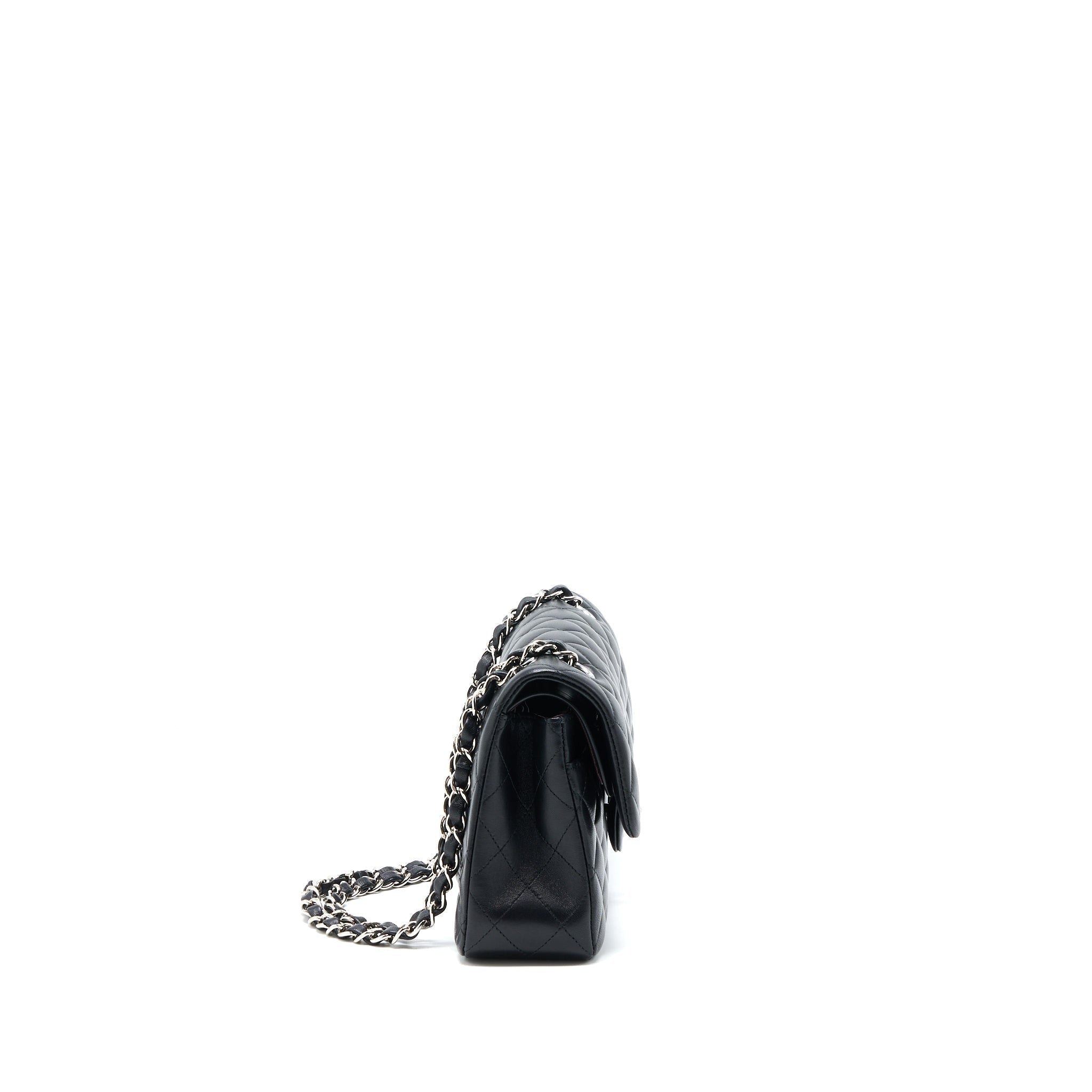 chanel-small-classic-double-flap-bag-lambskin-black-shw-1