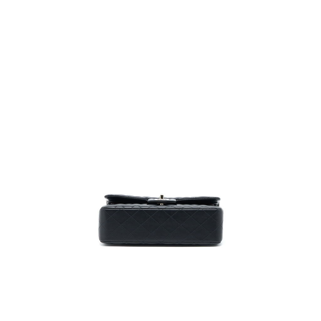 chanel-small-classic-double-flap-bag-lambskin-black-shw-1