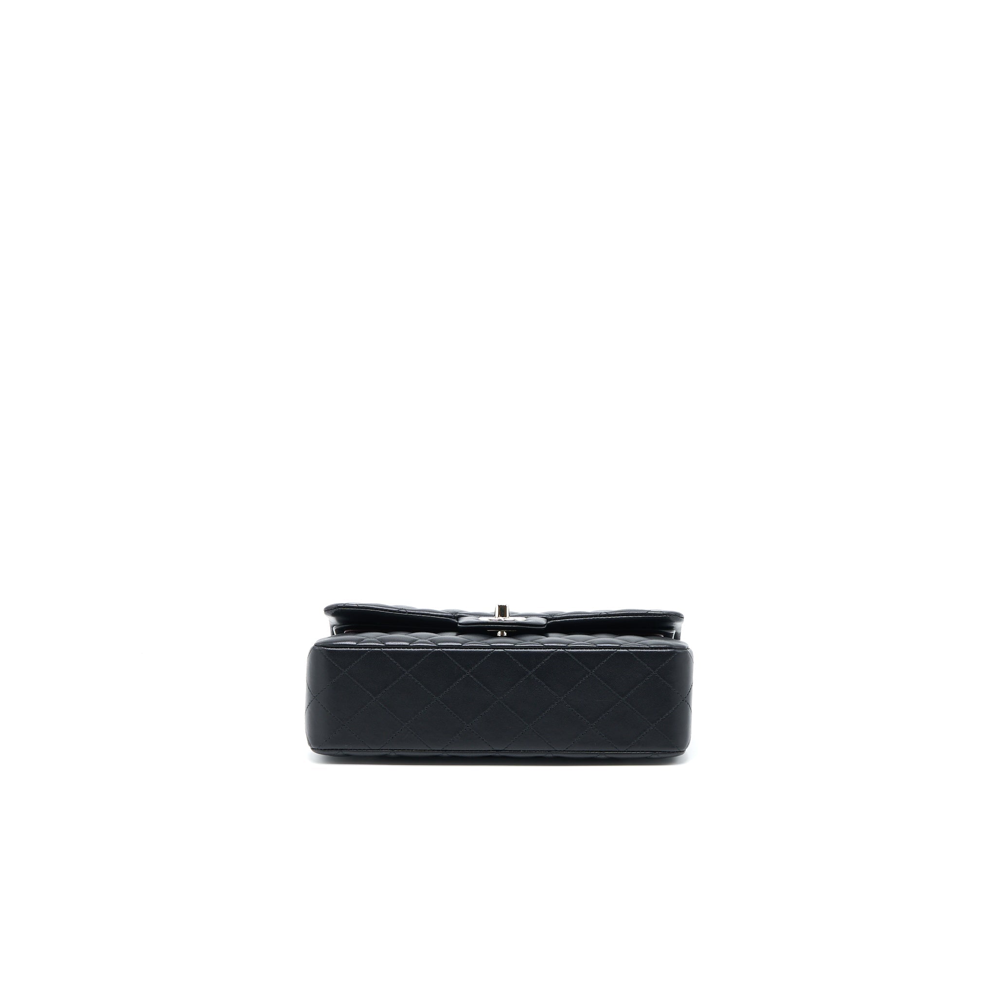 chanel-small-classic-double-flap-bag-lambskin-black-shw-1