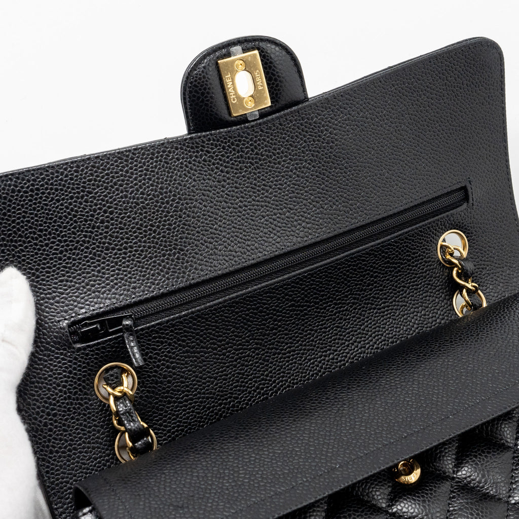 chanel-medium-classic-double-flap-bag-caviar-black-ghw-microchip-9
