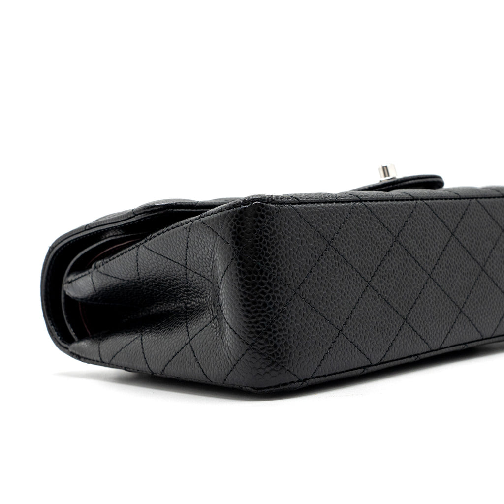 chanel-medium-classic-double-flap-bag-caviar-black-shw-microchip