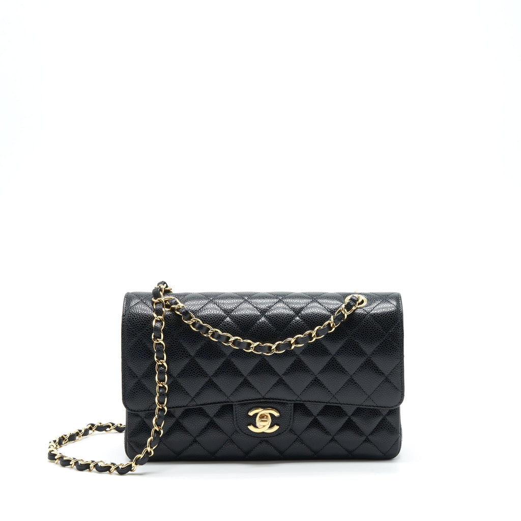 chanel-medium-classic-double-flap-bag-caviar-black-ghw-microchip