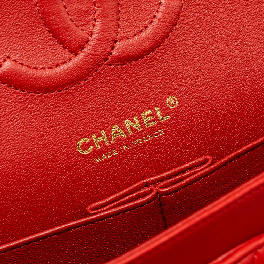 chanel-medium-classic-double-flap-bag-lambskin-red-lghw
