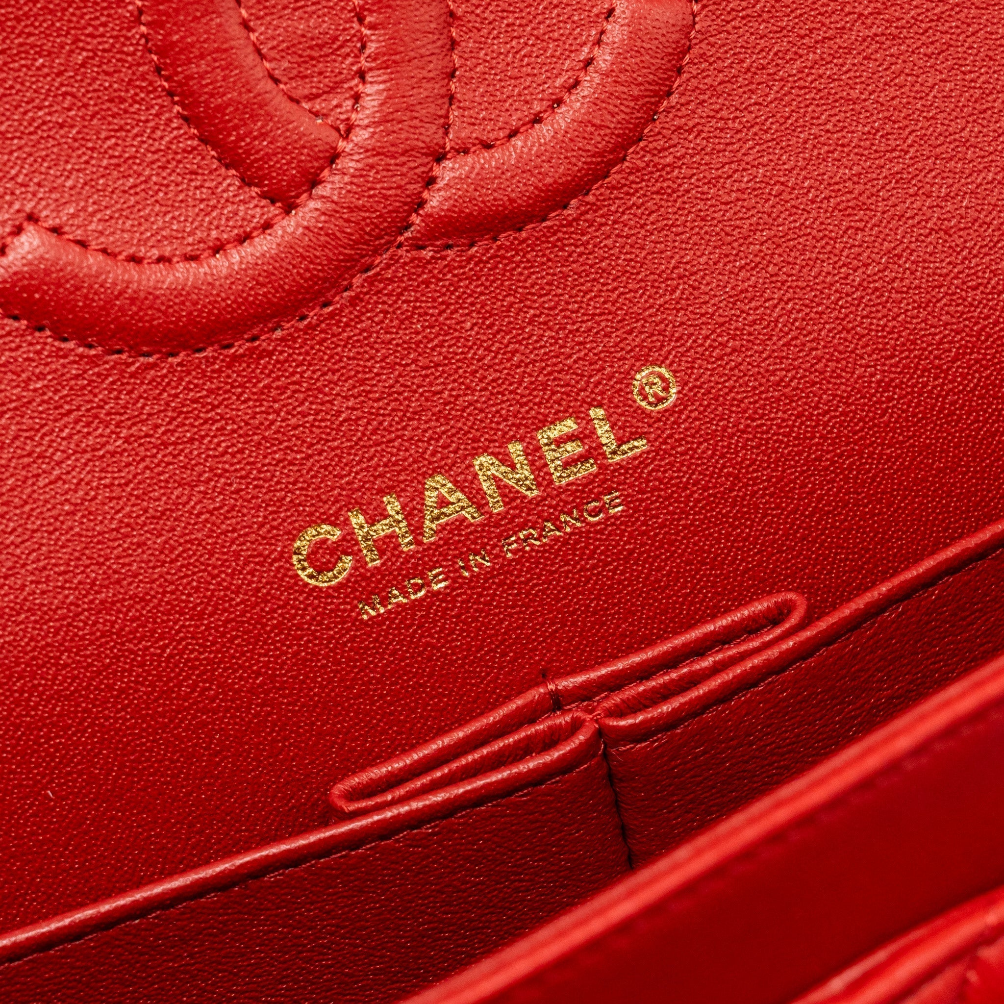 chanel-medium-classic-double-flap-bag-lambskin-red-lghw