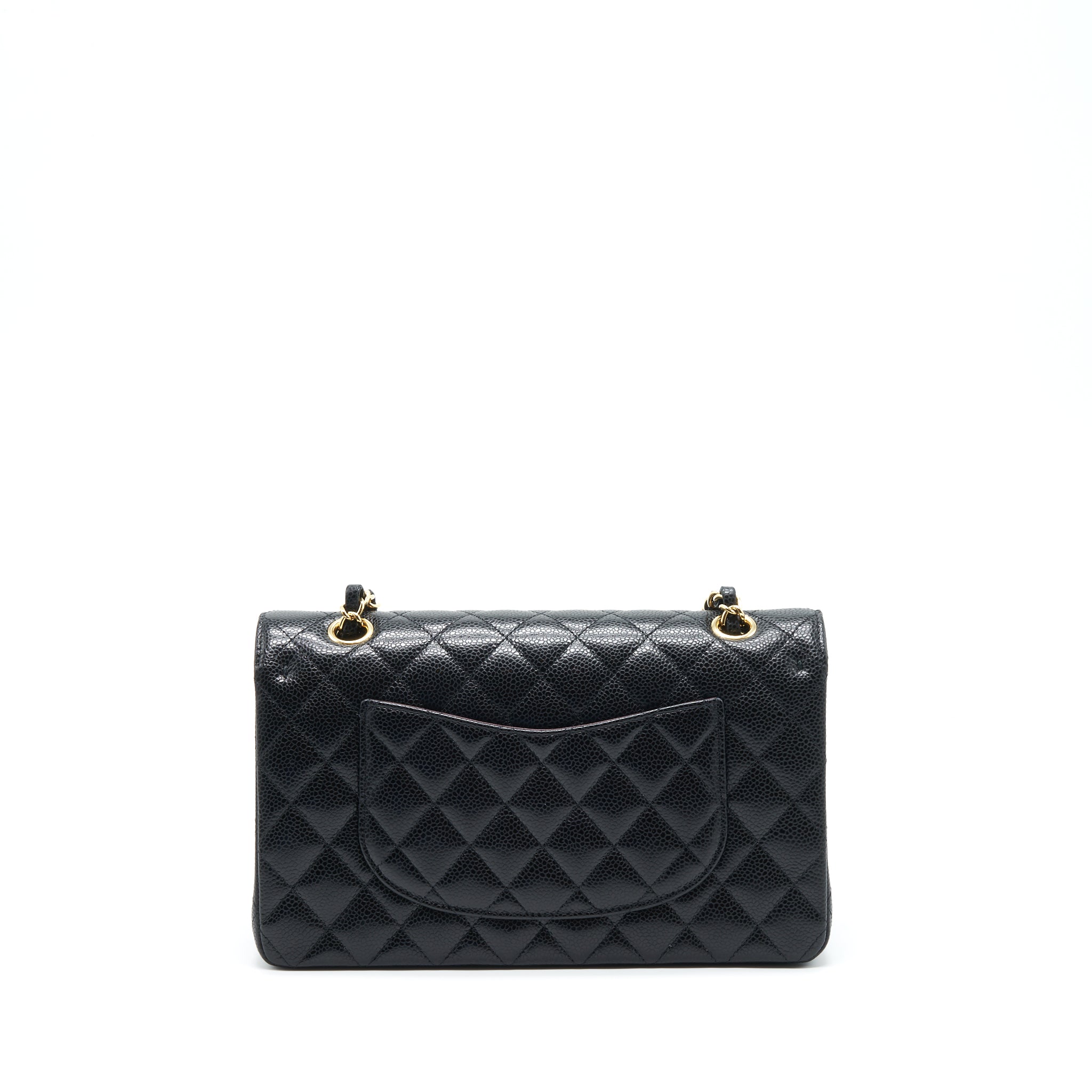 chanel-medium-classic-double-flap-bag-caviar-black-ghw-microchip