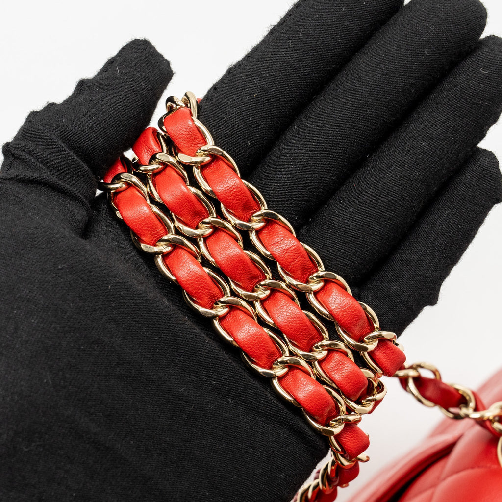 chanel-medium-classic-double-flap-bag-lambskin-red-lghw