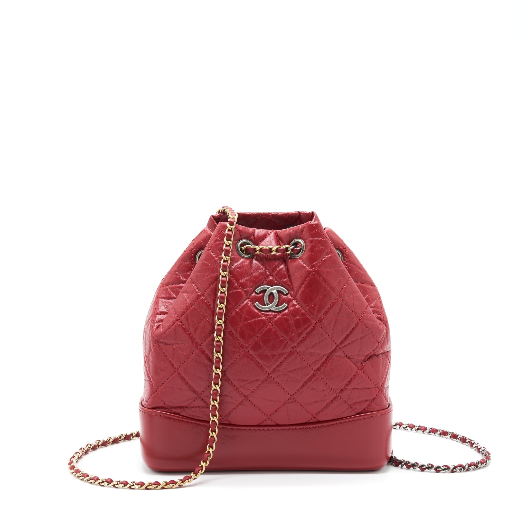 chanel-small-gabrielle-backpack-aged-calfskin-red-with-gold-sliver-hardware