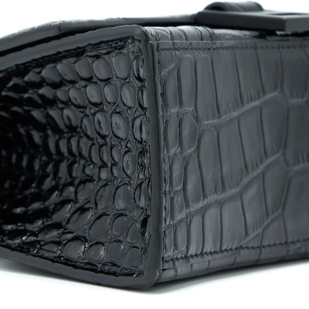 balenciaga-hourglass-xs-croc-embossed-calfskin-so-black