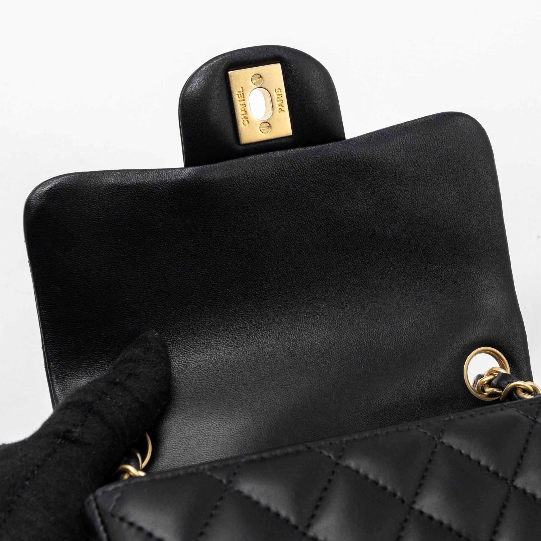 chanel-classic-mini-square-flap-bag-lambskin-black-brushed-ghw