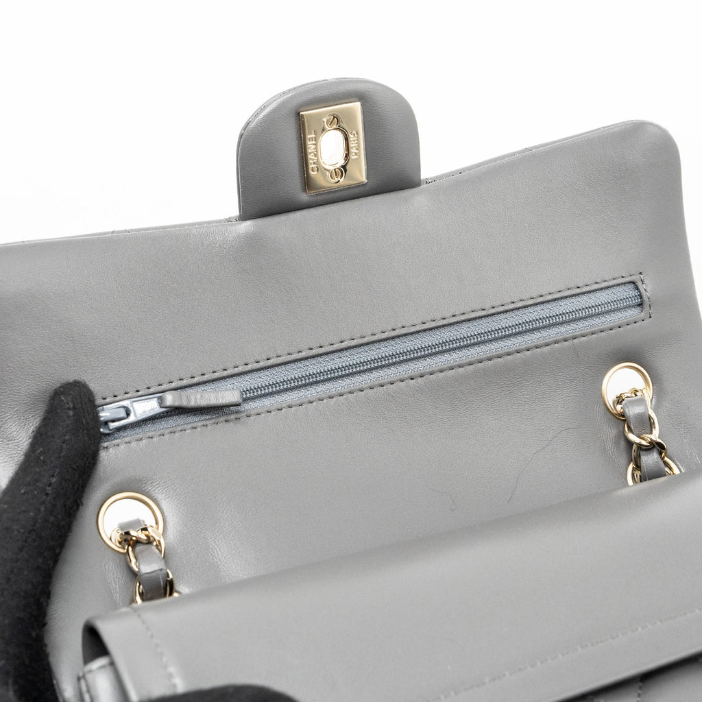 chanel-22a-small-classic-double-flap-bag-lambskin-grey-lghwmicrochip