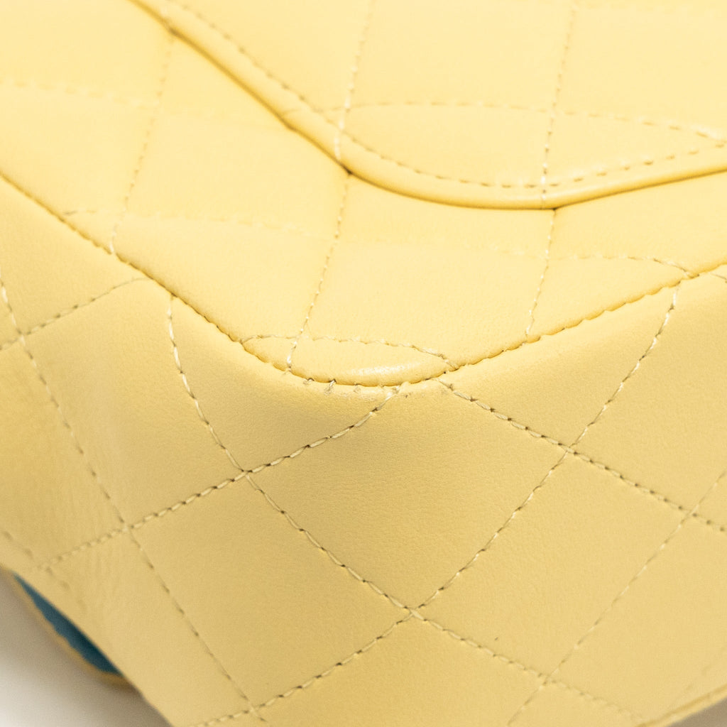 chanel-mini-rectangular-flap-bag-lambskin-yelllow-blue-with-iridescent-blue-hardware-copy-1