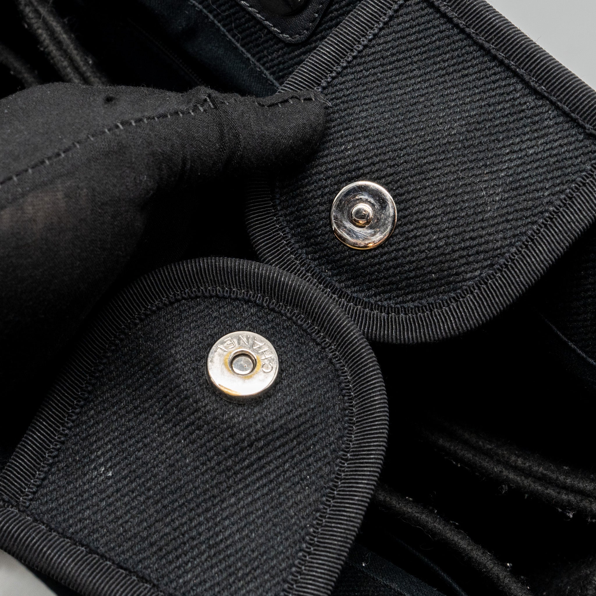 chanel-deauville-black-studded-tote-bag-canvas-leather-black-shw