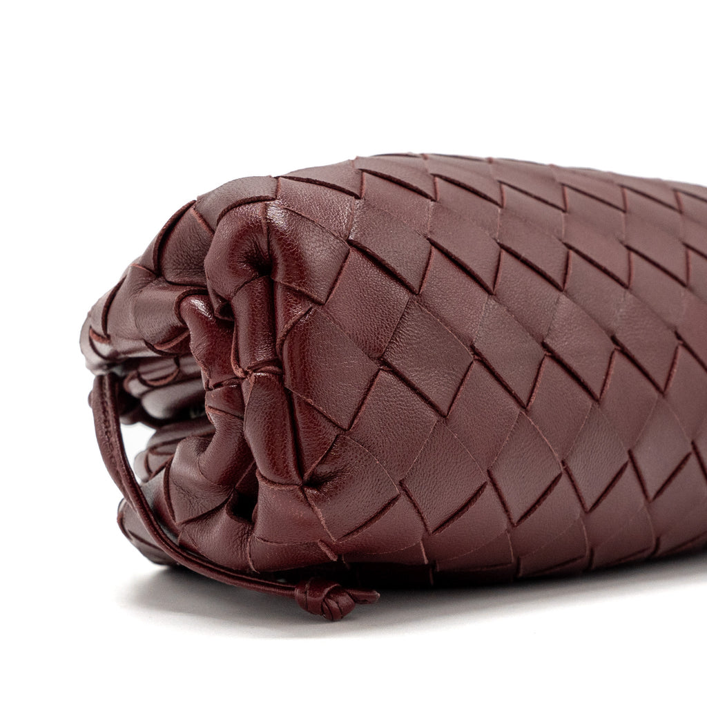 bottega-veneta-mini-pouch-lambskin-dark-red-ghw