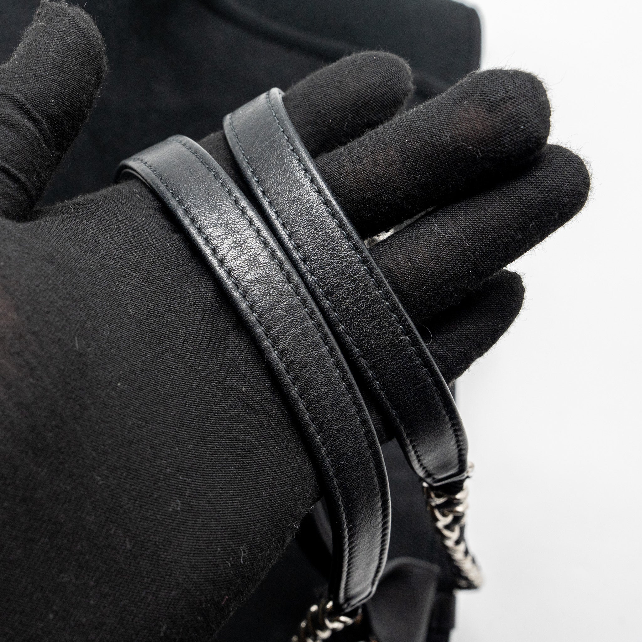 chanel-deauville-black-studded-tote-bag-canvas-leather-black-shw