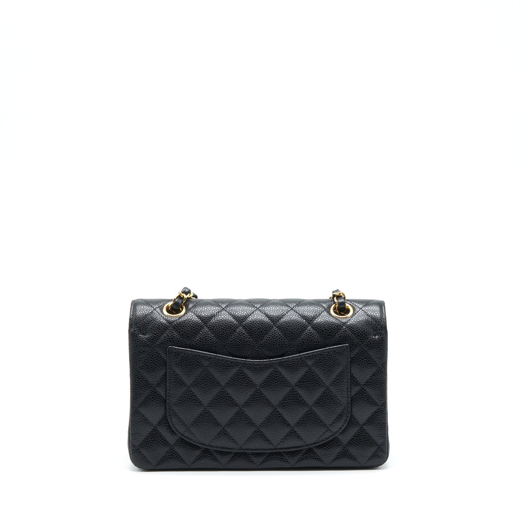 chanel-small-classic-double-flap-bag-caviar-black-lghw-microchip