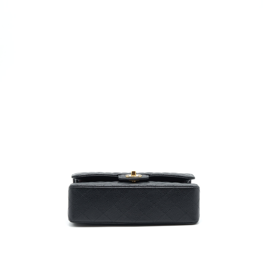 chanel-small-classic-double-flap-bag-caviar-black-lghw-microchip