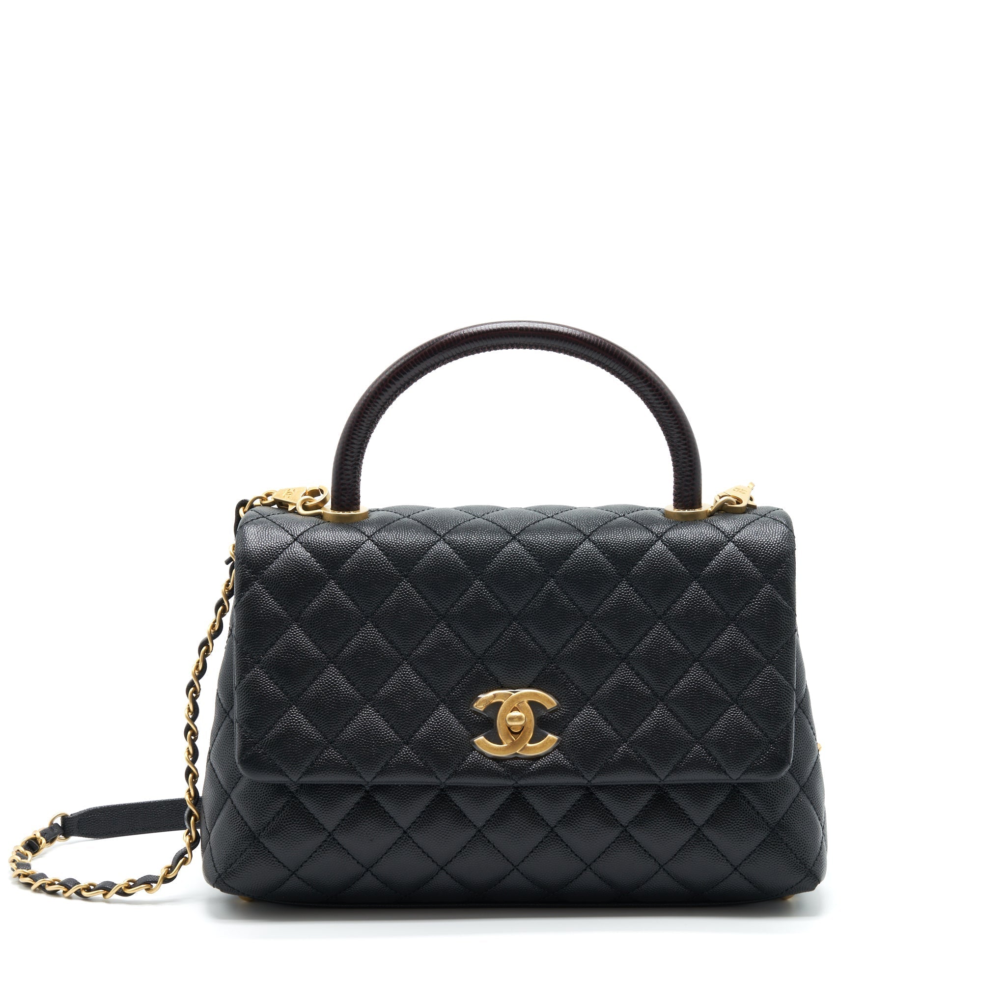 chanel-medium-coco-handle-with-lizard-embossed-handle-caviar-black-ghw
