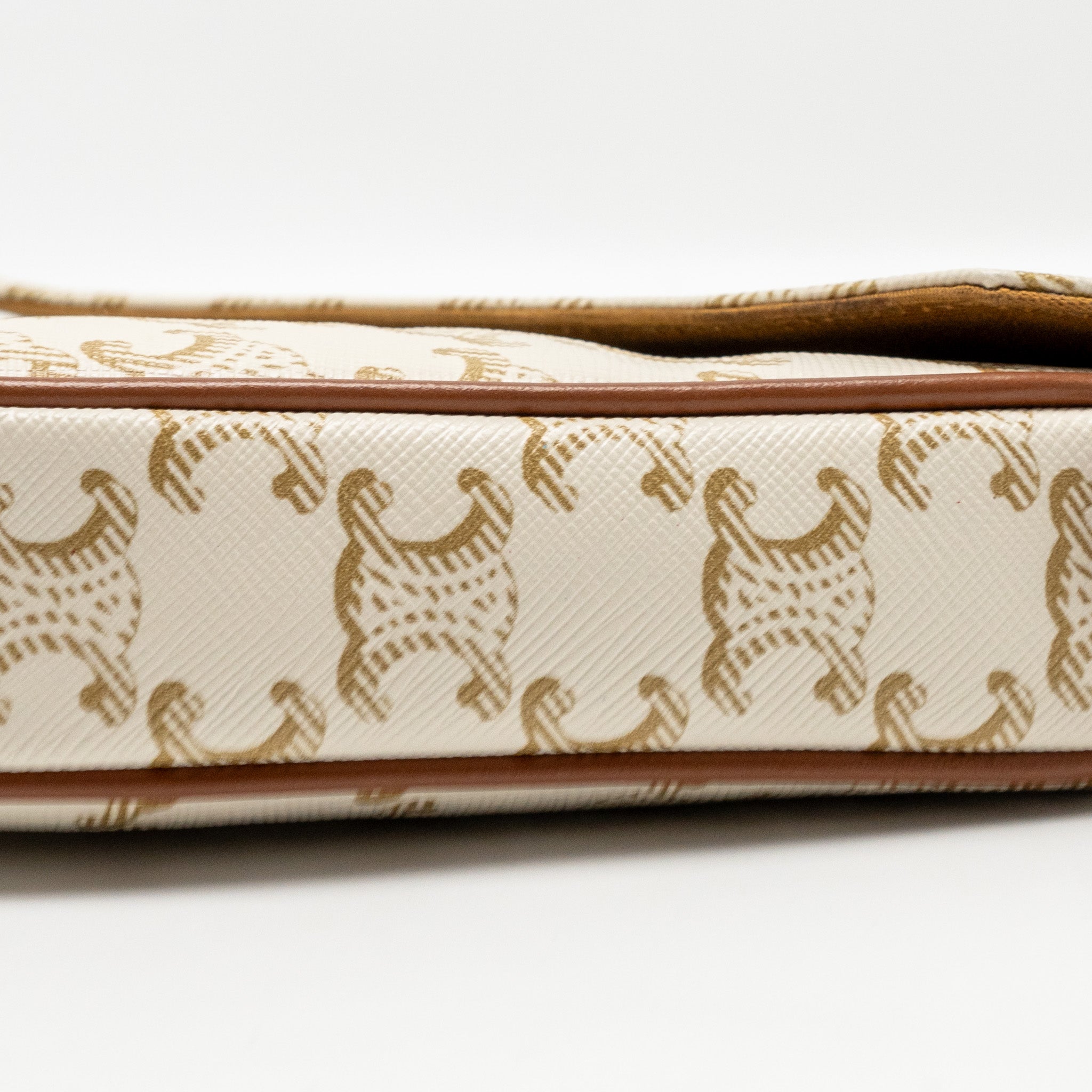 celine-triangle-shoulder-bag-triomphe-canvas-white-tan