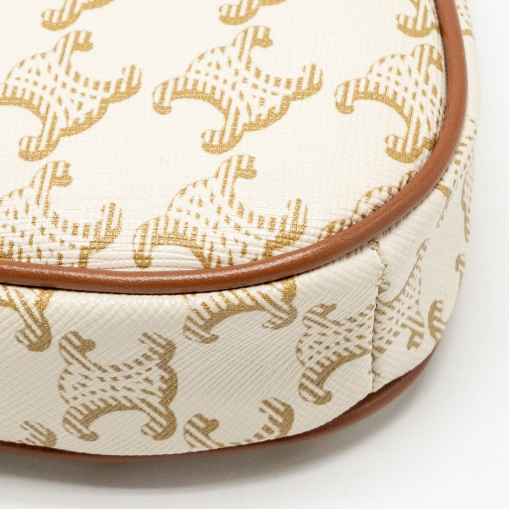 celine-triangle-shoulder-bag-triomphe-canvas-white-tan