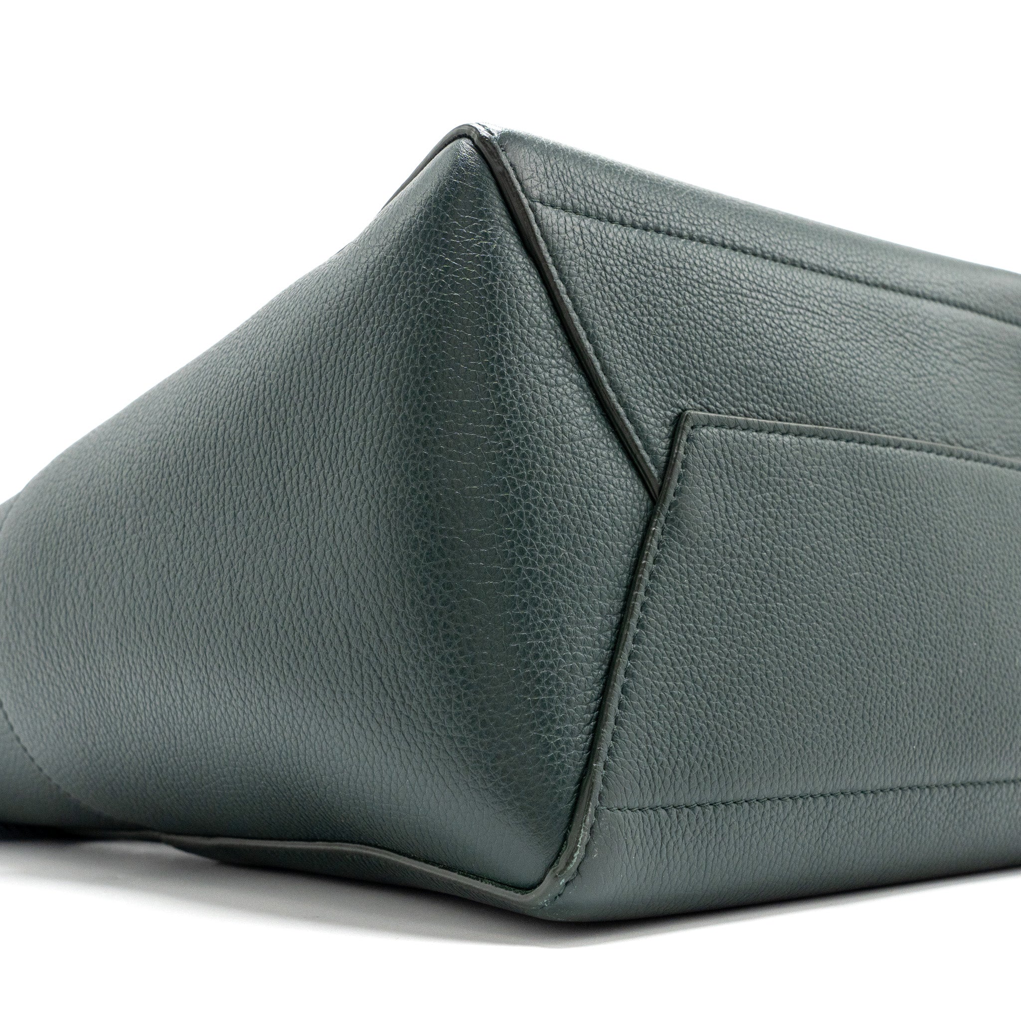 celine-sangle-bucket-bag-calfskin-dark-green-ghw-2