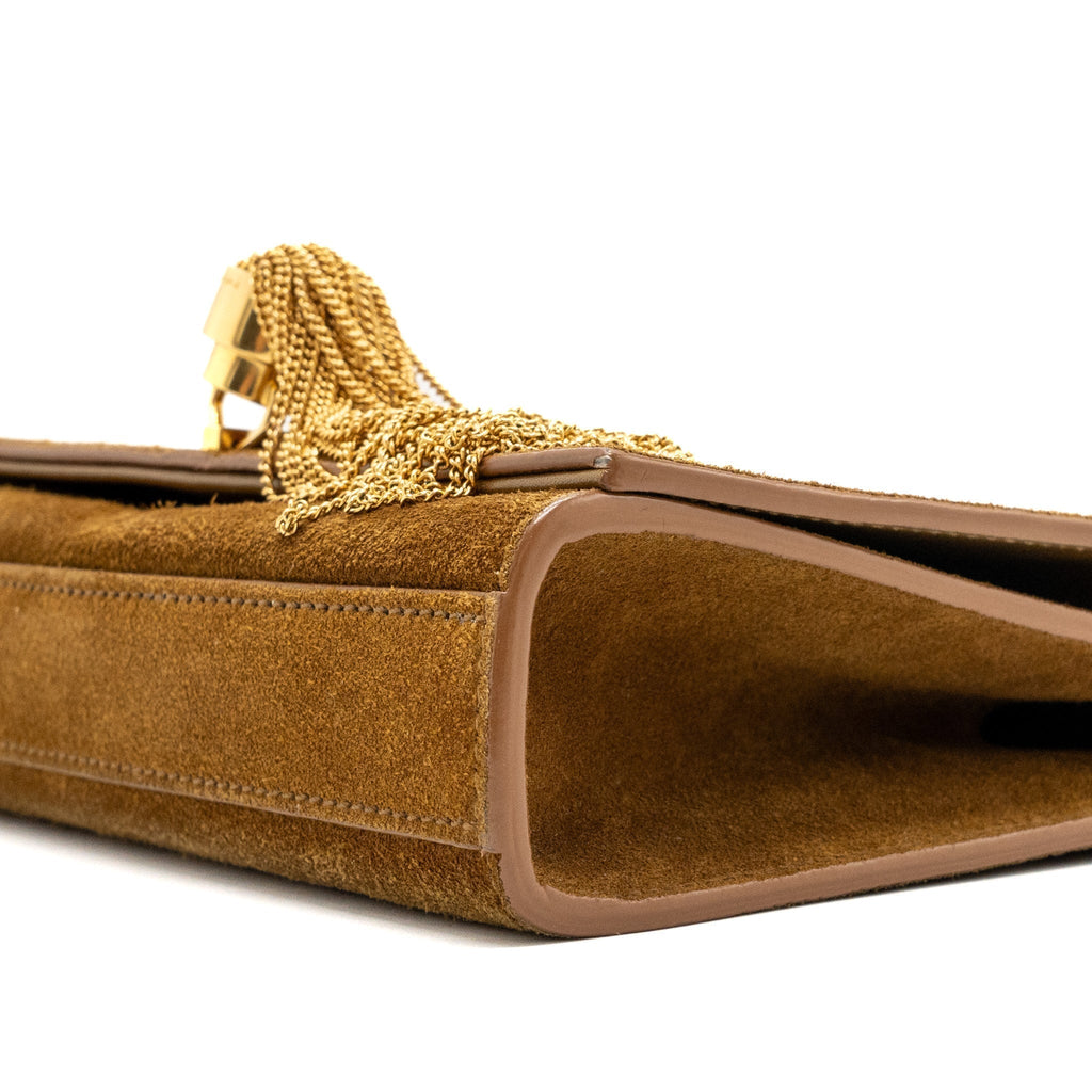 saint-laurent-kate-chain-wallet-with-tassel-suede-leather-brown-ghw