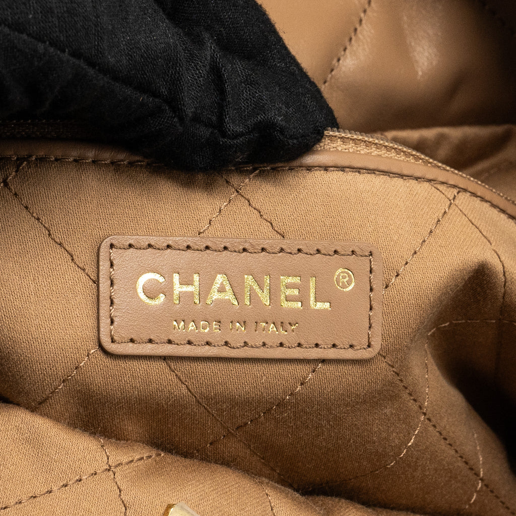 chanel-small-22-bag-shiny-calfskin-dark-beige-ghwmicrochip