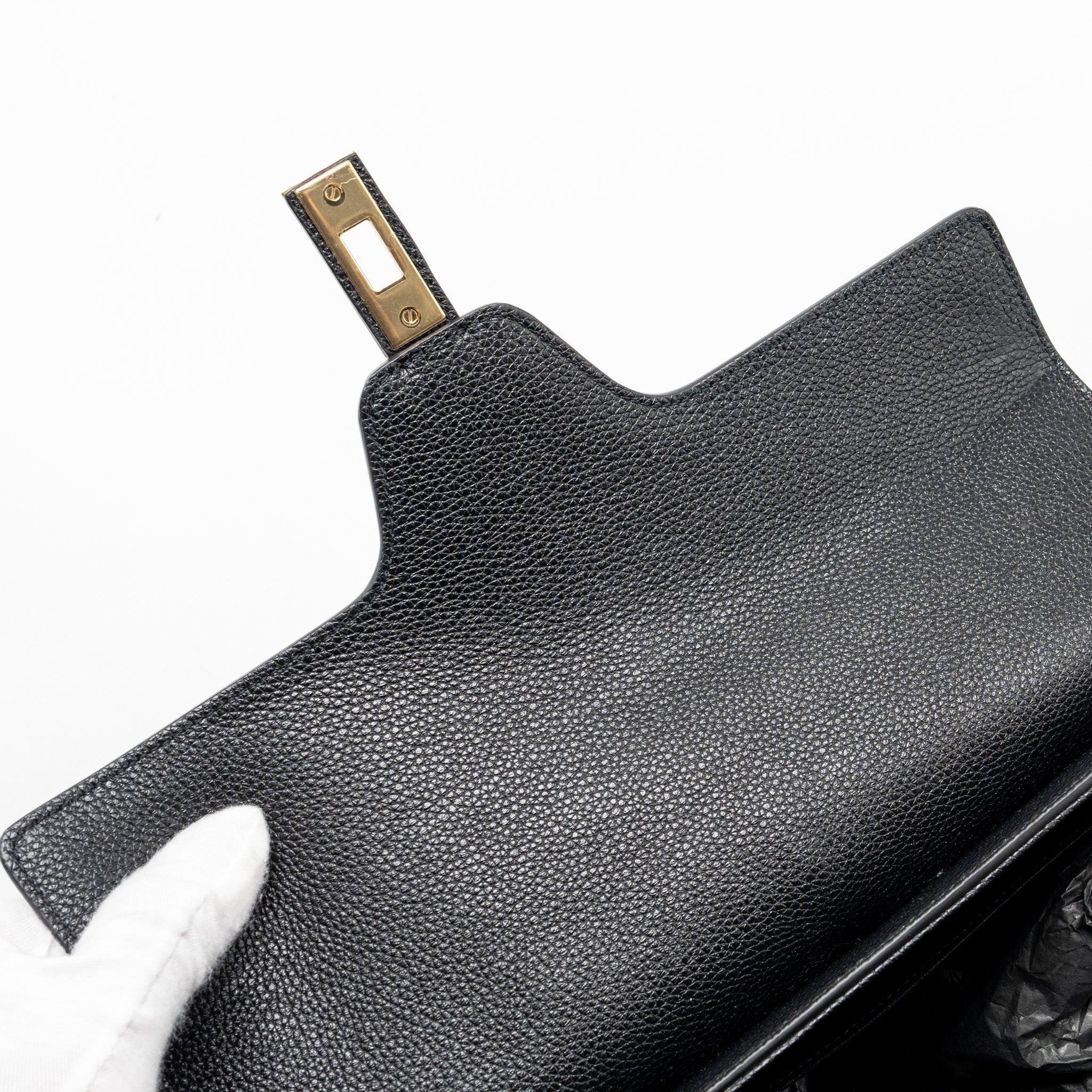 celine-16-bag-grained-calfskin-black-ghw-1