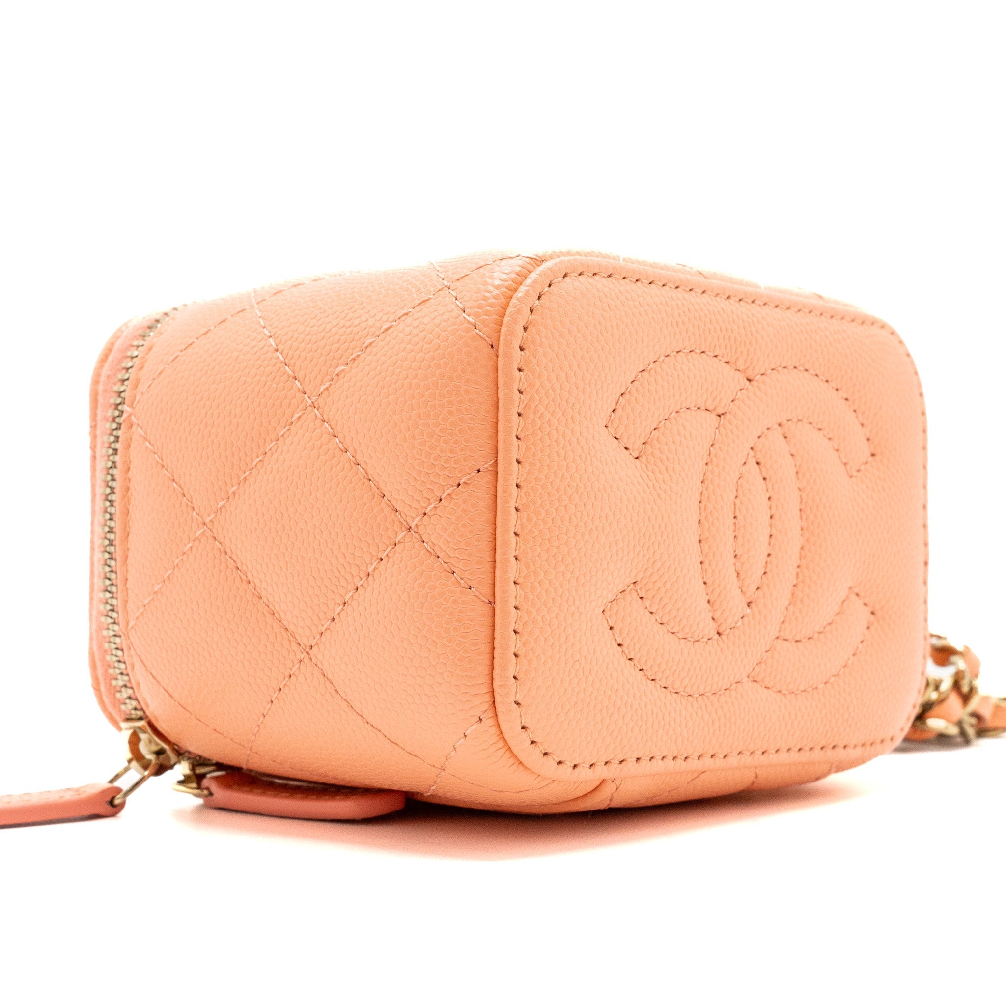 chanel-mini-vanity-with-chains-caviar-orange-pink-lghwmicrochip