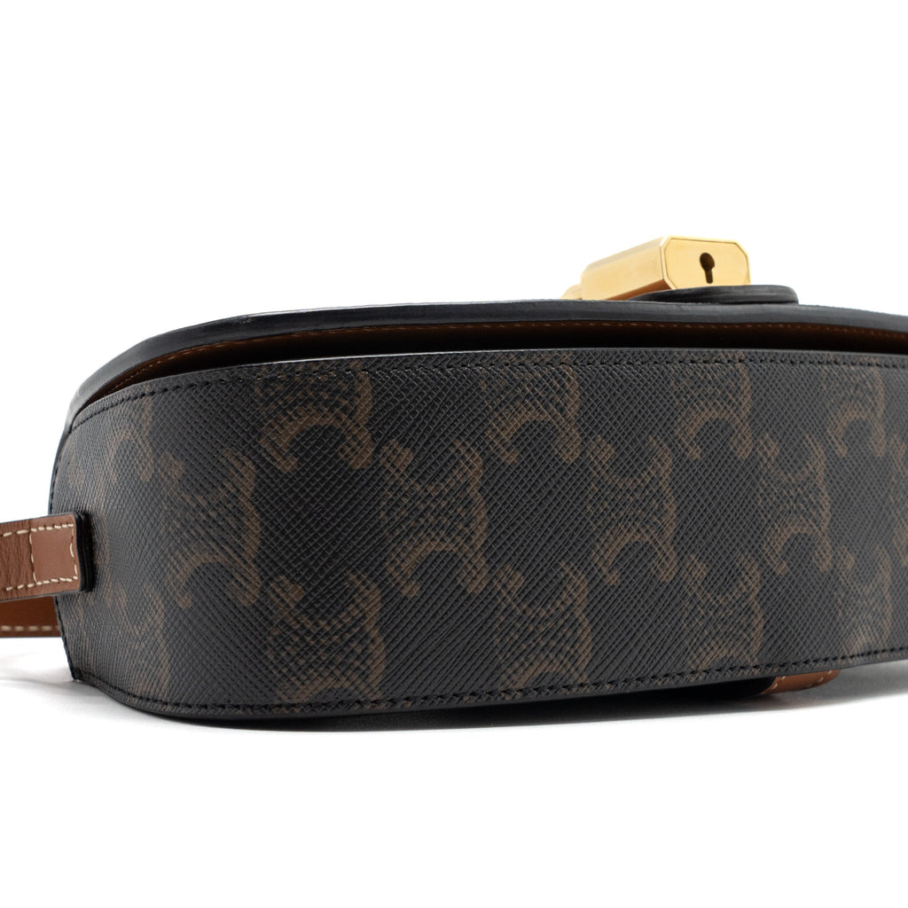 celine-clutch-on-strap-tabou-calfskin-triomphe-canvas-tan-ghw