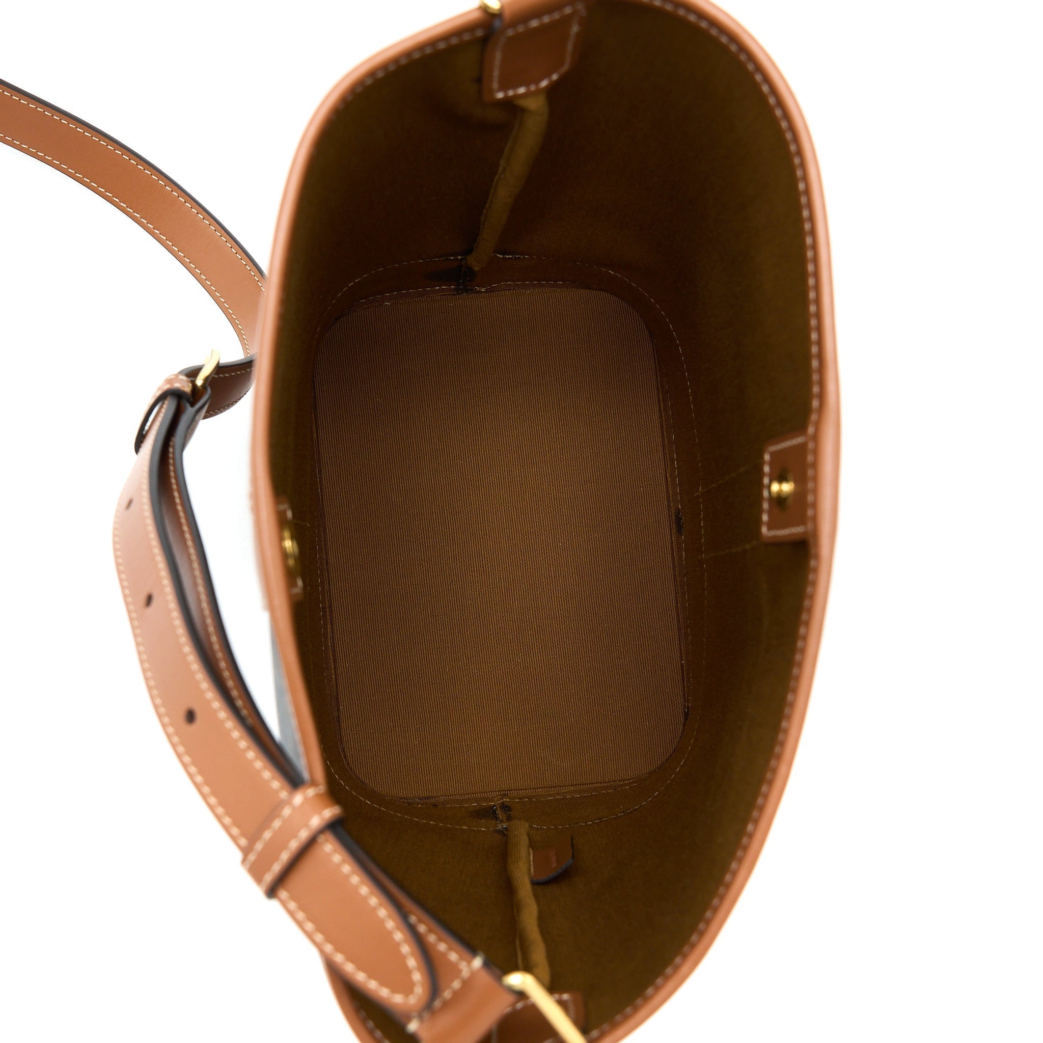 celine-small-bucket-bag-triomphe-canvas-leather-tan-ghw
