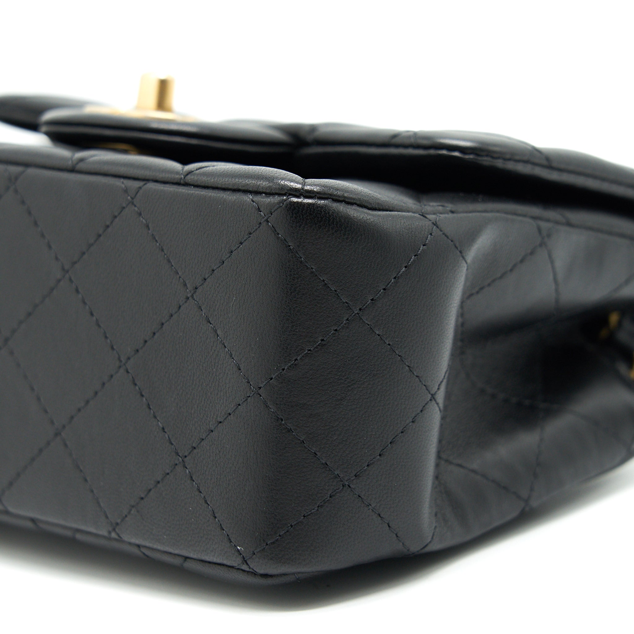 chanel-mini-square-black-lambskin-ghw