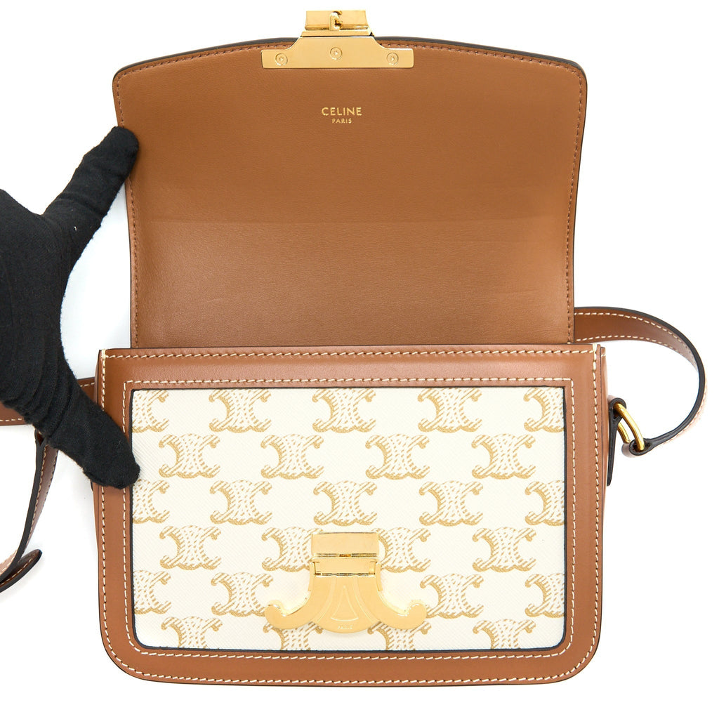 celine-teen-triomphe-bag-triomphe-canvas-calfskin-white-ghw