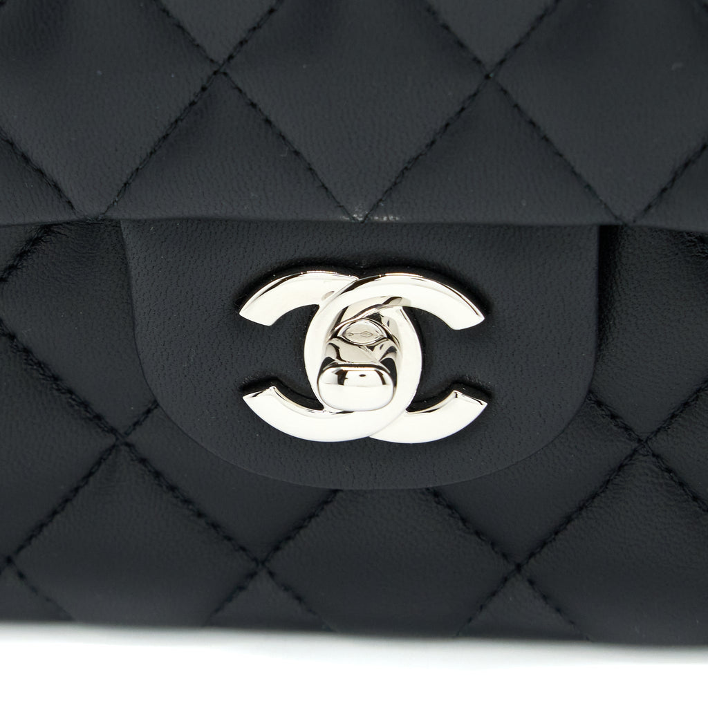 chanel-small-classic-double-flap-bag-lambskin-black-shw-1