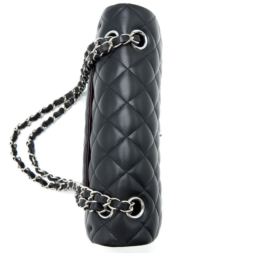 chanel-small-classic-double-flap-bag-lambskin-black-shw-1