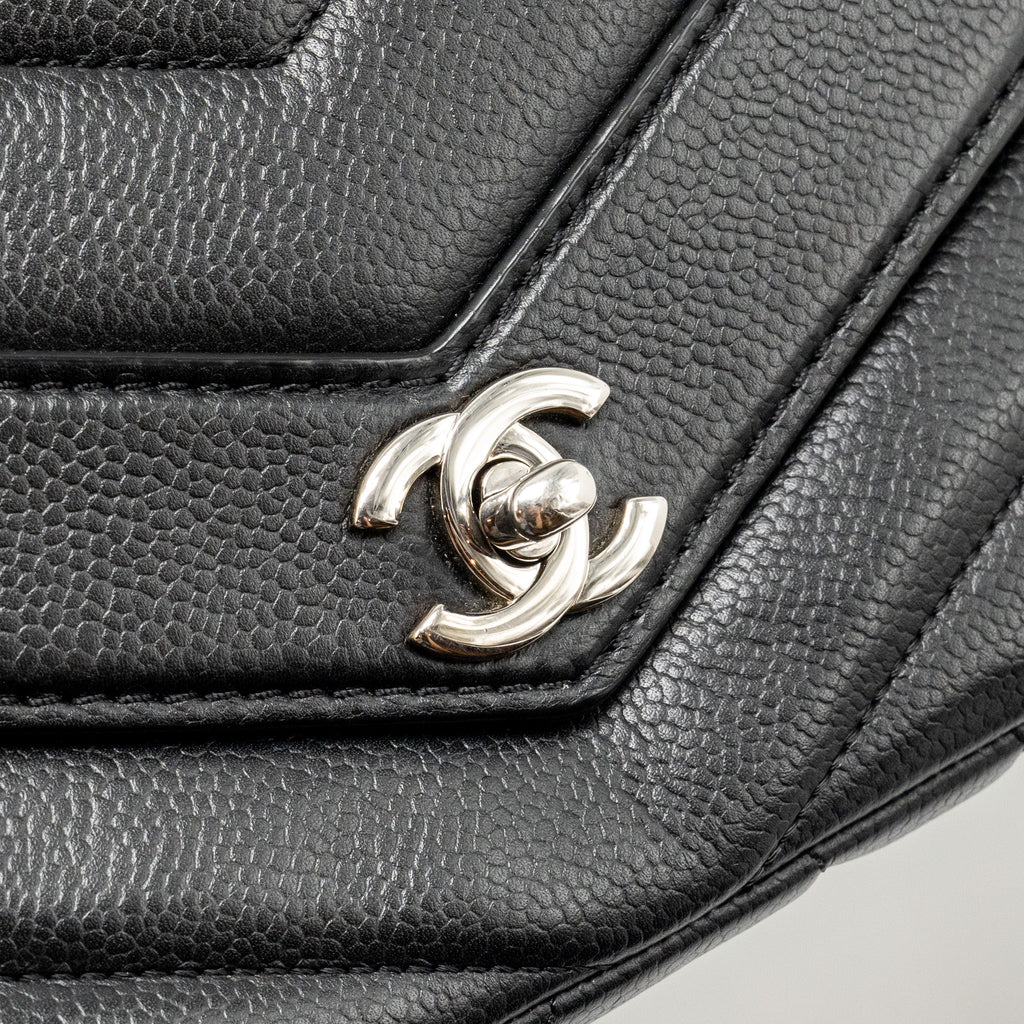 chanel-envelop-flap-bag-chevron-caviar-black-shw