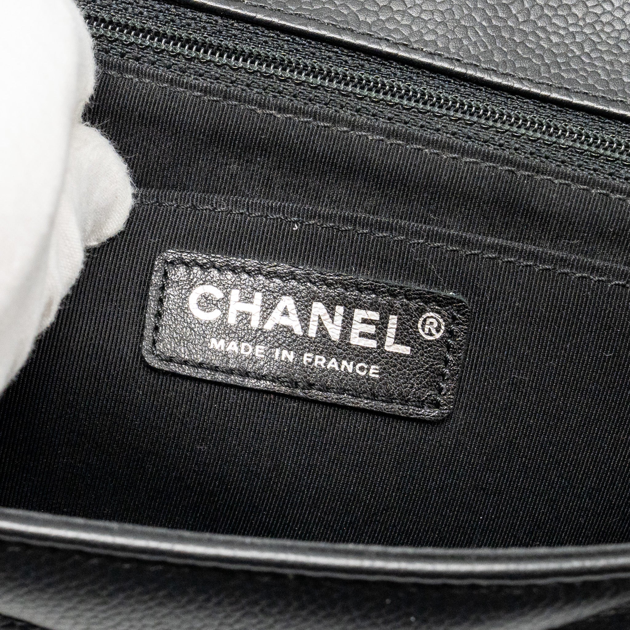 chanel-envelop-flap-bag-chevron-caviar-black-shw